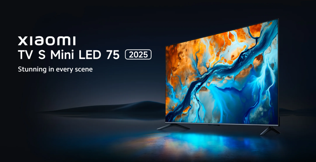 Xiaomi se prepara para lançar TV S Mini LED 75 2025 com 1200 nits, 144 Hz e suporte 4K