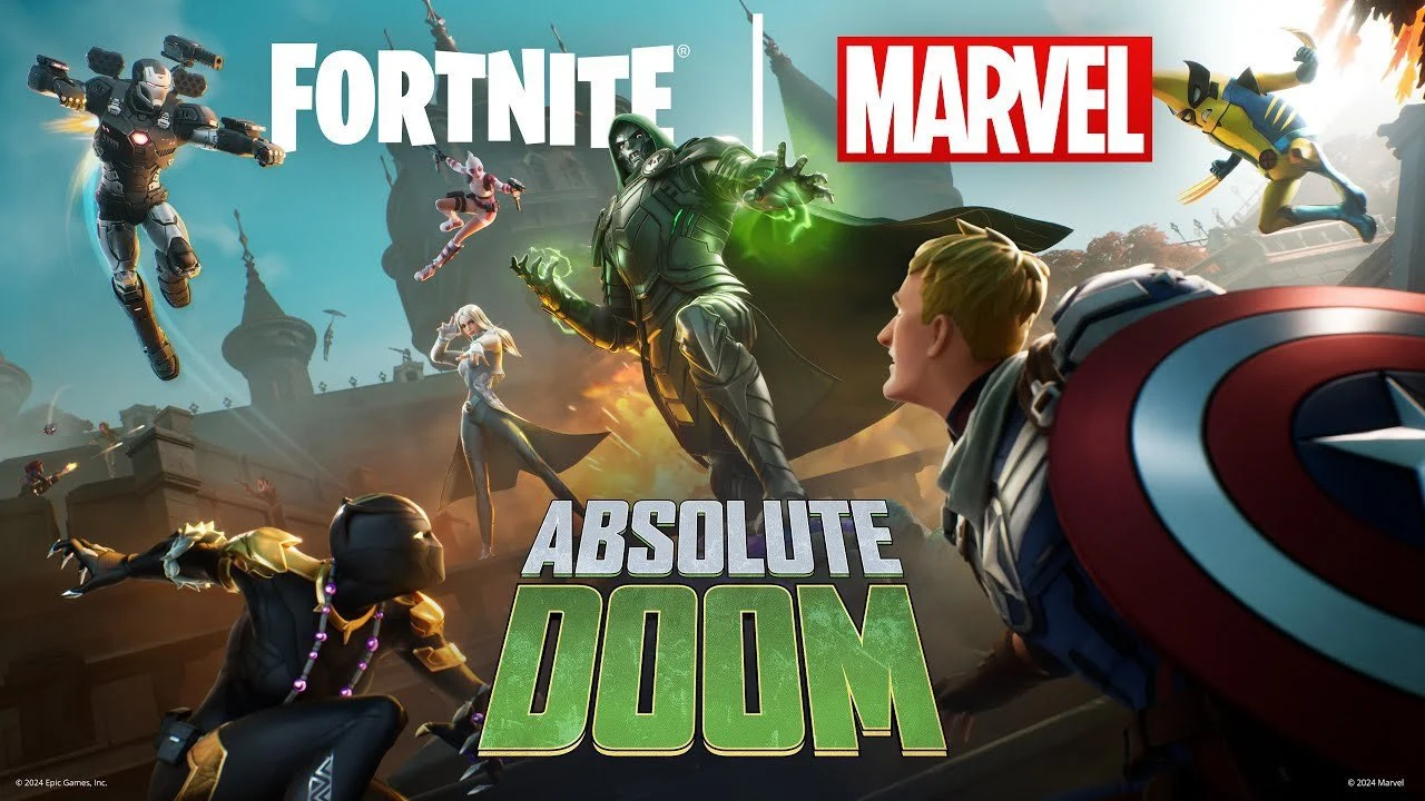 A próxima temporada de Fortnite será chamada Fortnite x Marvel: Absolute Doom" e permitirá que você jogue como Doutor Destino ou Gwenpool