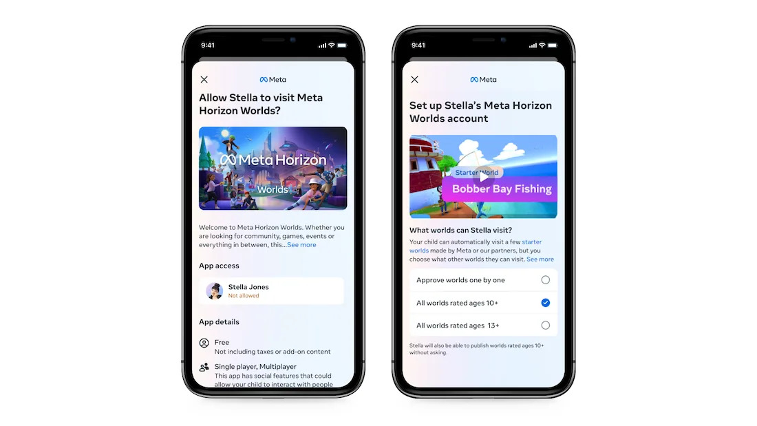 Meta abre Horizon Worlds para adolescentes com novos recursos de controle parental