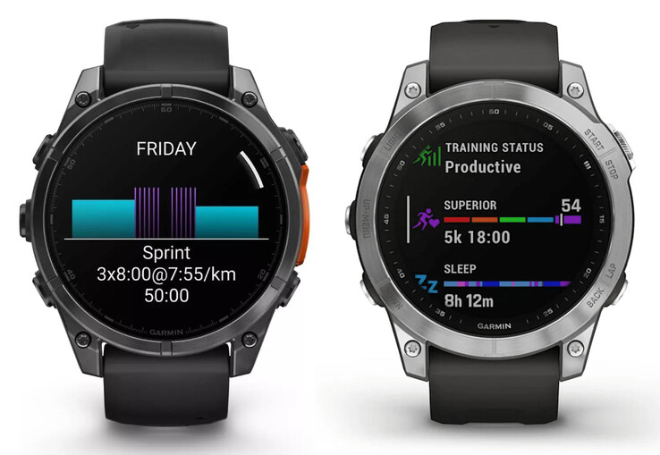 A série Garmin Fenix ​​8 terá telas AMOLED maiores e novo design