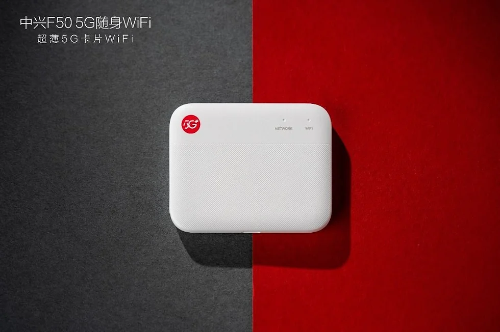 Unidade portátil ZTE F50 WiFi com 256 GB de armazenamento interno à venda na China