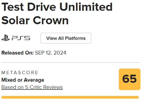 O jogo de corrida Solar Crown da Test Drive Unlimited está recebendo críticas moderadas e foi criticado por seu mundo aberto chato e problemas técnicos-2