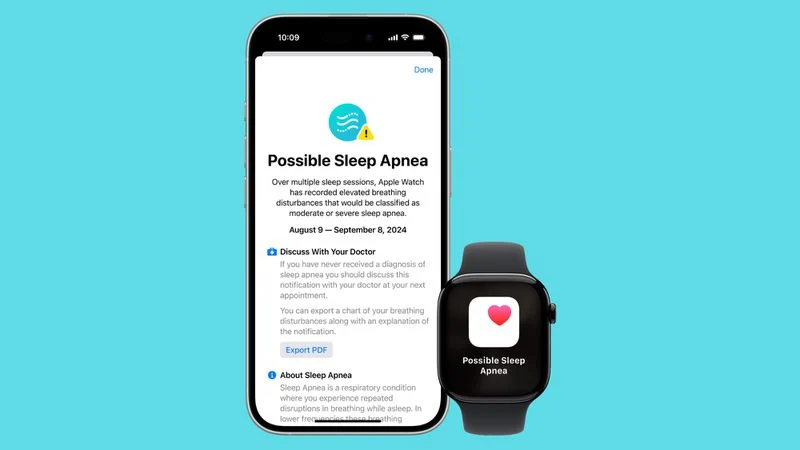 Apple introduz detecção de apneia do sono para Apple Watch em mais de 150 países