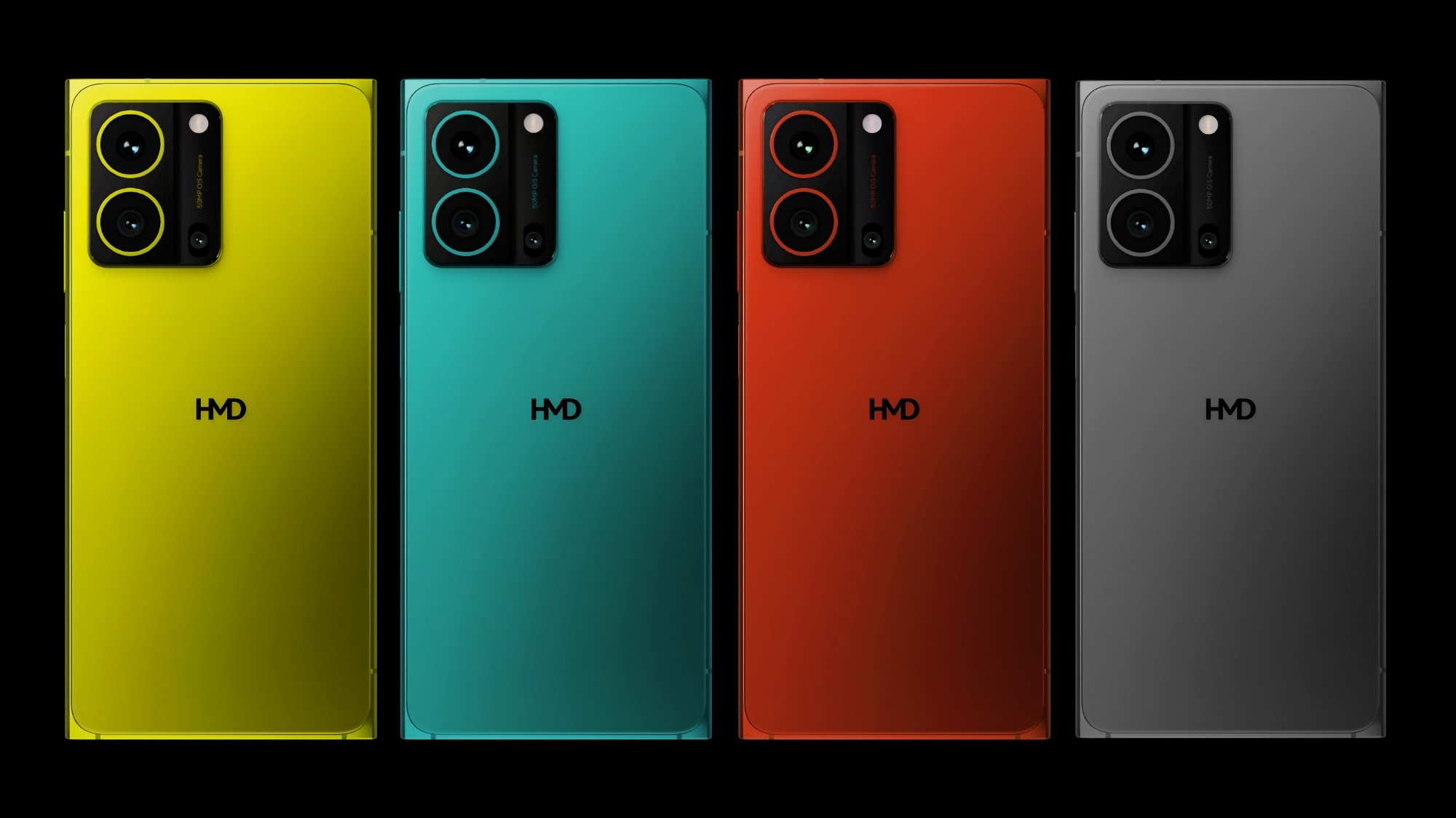 O HMD Hyper apareceu na imagem em quatro cores