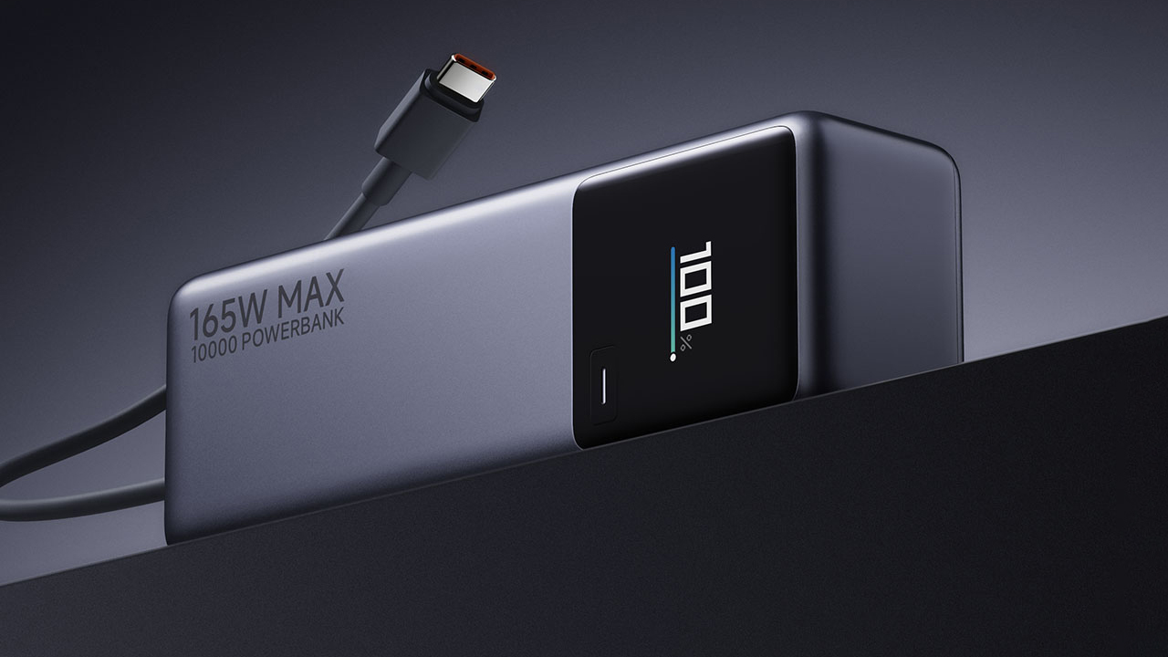 Xiaomi anuncia banco de energia compacto de 165 W com cabo USB-C integrado e suporte para carregamento rápido para smartphones e laptops