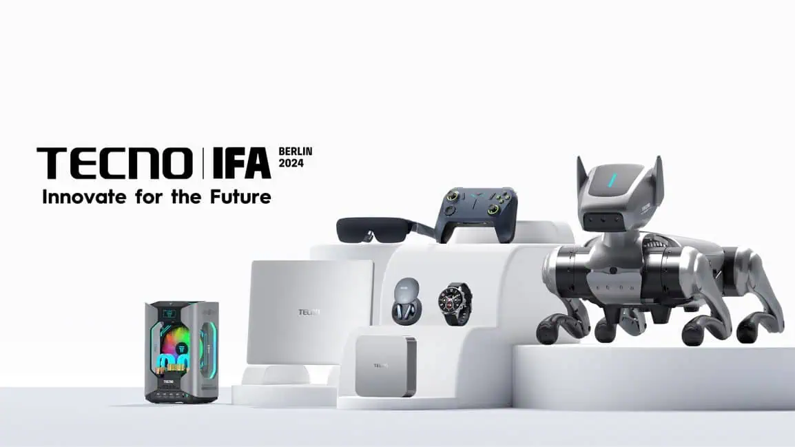 TECNO apresenta um cão robô, um conjunto de jogos de RA e outras novidades na IFA 2024